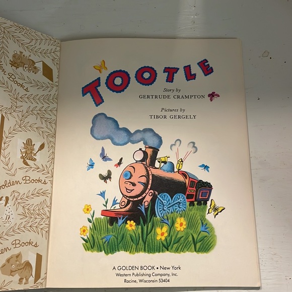 LIKE NEW Vintage 1996 A Little Golden Book Tootle hardcover book - Picture 4 of 9